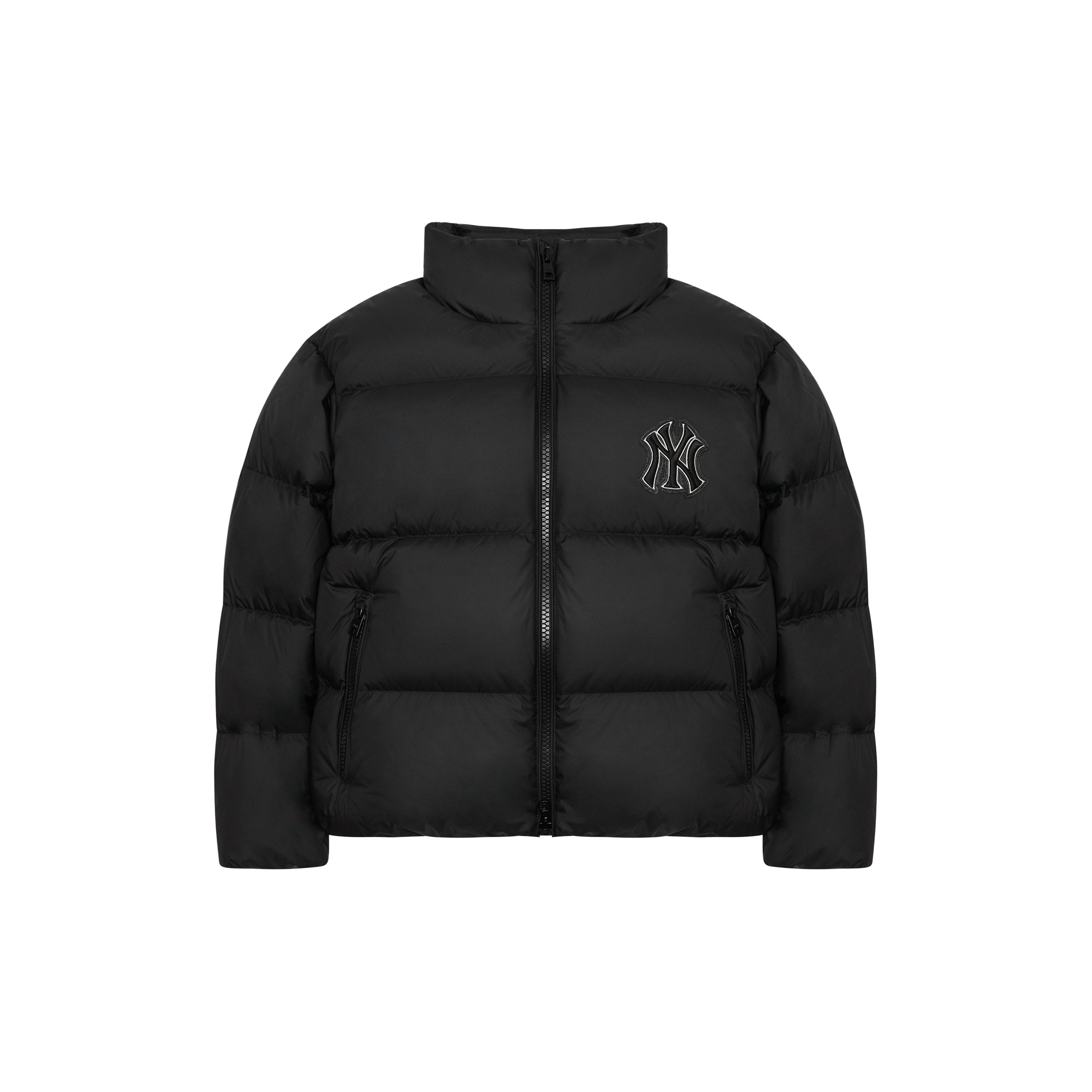 MLB New York Yankees Bedruckte Stehkragen Langarm Daunenjacke Kurze Version Unisex Jacke Schwarz 3ADJM1026-50BKS XS black