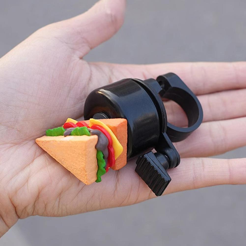 Cartoon Hamburg Bicycle Bell Hranolky sendvič MTB Bell řídítka Bezpečnostní zvonek Cyklistika Krásné hlasité příslušenství na kolo