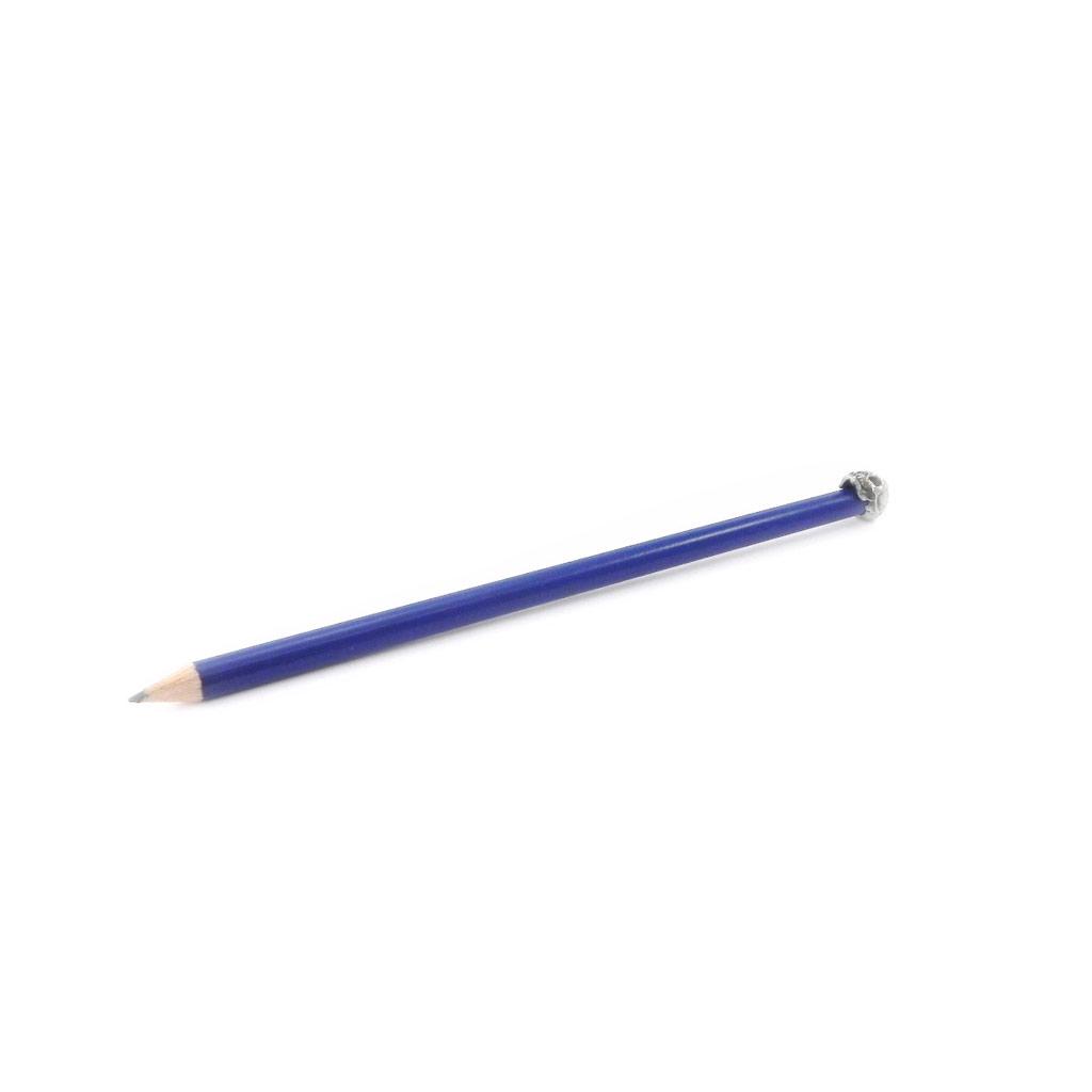 Les Trésors De Lily [I6766] - Crayon médiéval 'Tête de Mort' bleu - 18 cm