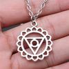 Celtic Symbols Hexagrams Mystical Amulet Pendant Antique Bronze Metal Daughter Collar Necklace Handmade