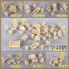 Wooden Miniature Furniture Set for Easy Assembly No Tools Pretend Small Furniture Dollhouses, Kit, Required, Play, (Beige)