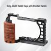 A6400 Rabbit Cage Mirrorless Vertical Photography Frame with Fill Light Cold Shoe for A6000/A6300/A6500D DSLR.