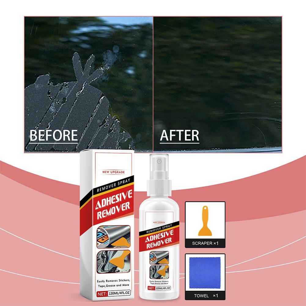 Adhesive Remover with Plastic Scraper Surface-Safe Glue Remover Car Sticker Remover Spray for Adhesive Hassles & Car Stickers