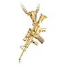 Ciondolo Mitragliatrice AK-47 Collana Uzi Uomo Rock Hip Hop Party Gioielli Regalo