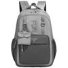College Style Backpack Men's Large Capacity Backpack Junior Senior High School Student Contrast Color Campus Schoolbag