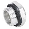 Sight Glass Oil Level Indicator with 1/2 Male Thread Aluminum Housing and High-Temperature Tempered Glass for Industrial Use