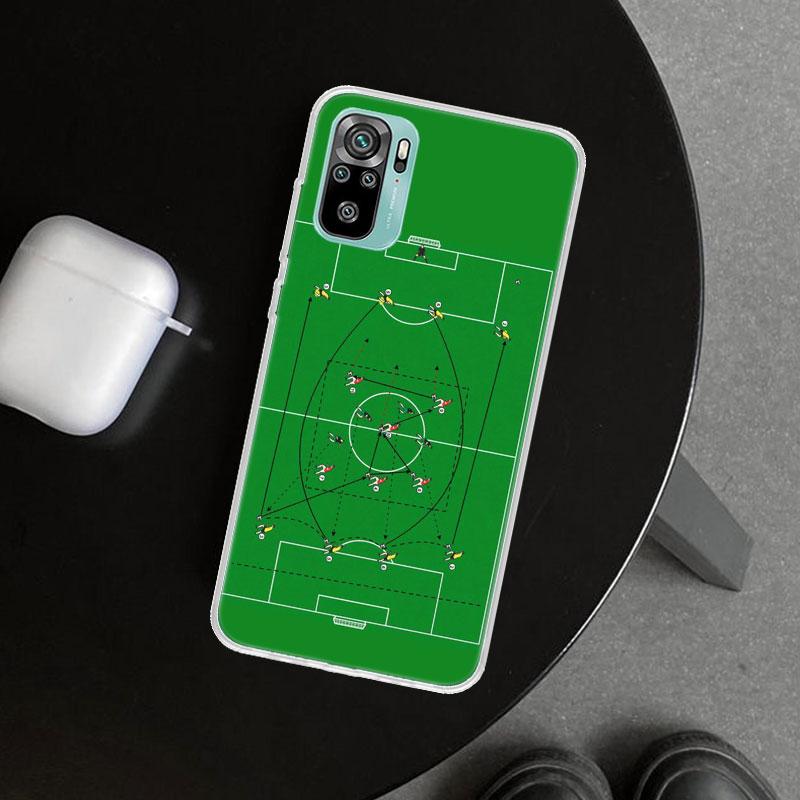 Football Soccer Tactics Time Phone Case Cover for Xiaomi Redmi Note 15 14 13 12 11 Pro Plus 14S 12S 11S 11T 11E 10S 10 Customize