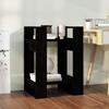 Bookcase - Black - 41x35x57 Cm - Solid Wood - Contemporary - Design