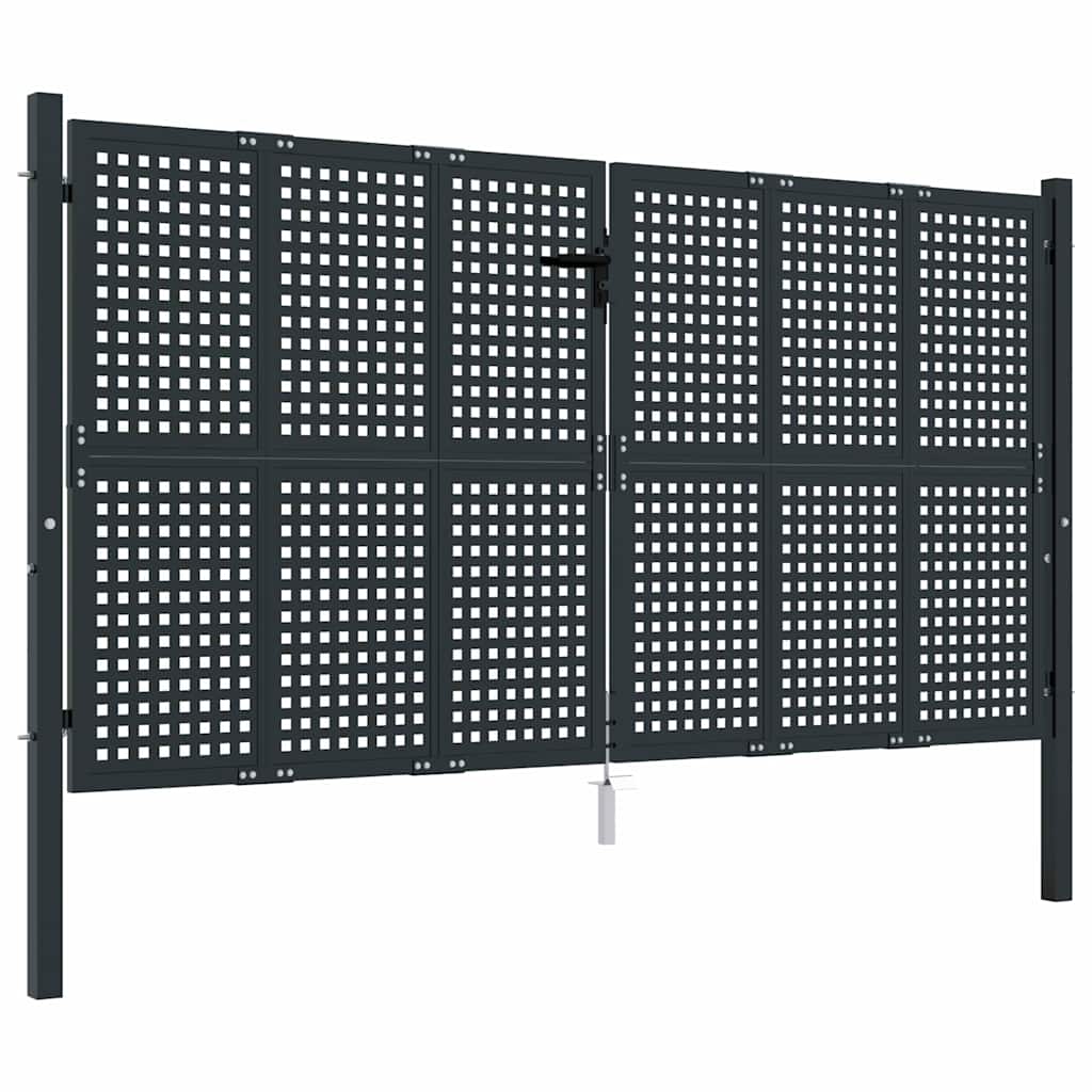 Vidaxl Arcadă de Grădină, Antracit, 300X125 Cm, Oțel