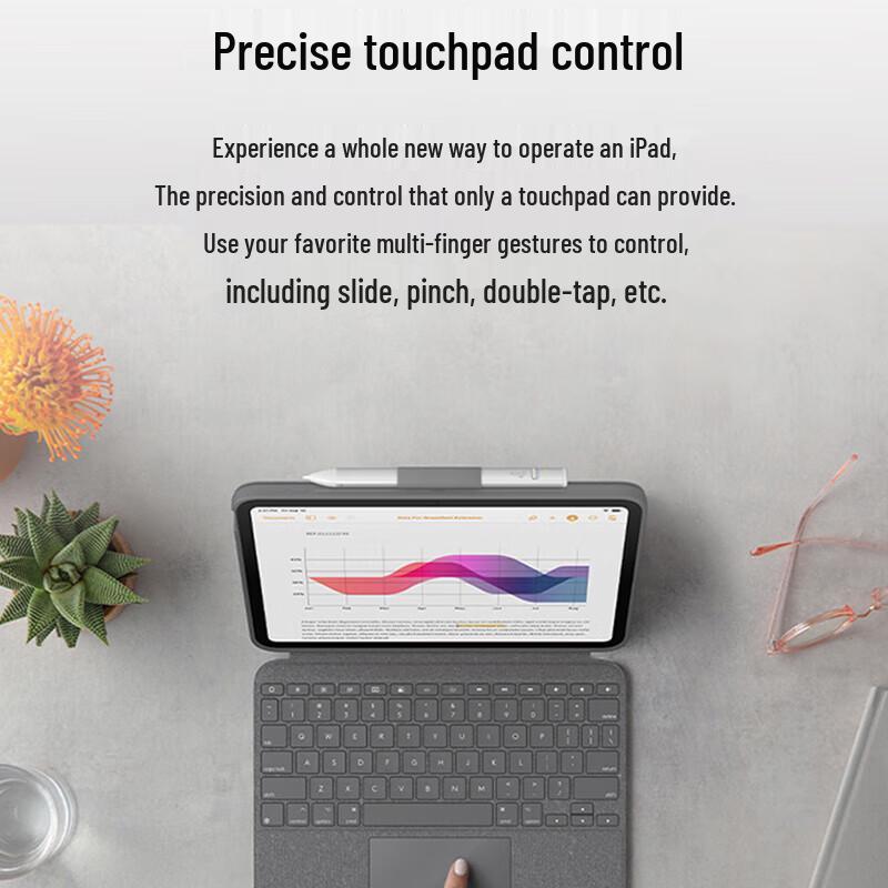 Logitech Slim Folio Bluetooth Keyboard Case for iPad 10th Gen