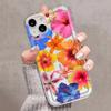 Květinový vzor ibišku Pouzdro na telefon Pro iPhone 16 15 14 13 12 11 Pro Max XS X XR Plus Mini SE 2020 2022 Bumper Funda