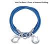 4/5M Car Tow Rope Auto Pull Roped 3-7 Tons Steel Wire Tow Ropd Traction Roping Trailer Pulls Rope With Hooks Car Emergency Tool