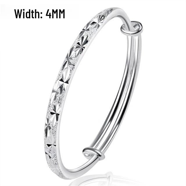 Silver Starry Sky Round Bracelet - Silver-Plated Tube In Popular Style