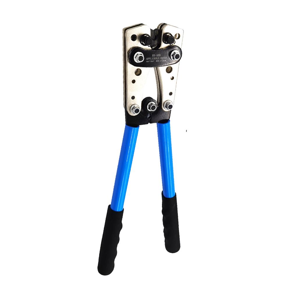 

Клещи для обжима наконечников кабелей HX-50B с большим медно-алюминиевым наконечником, набор для резки кабеля, обжимные клещи