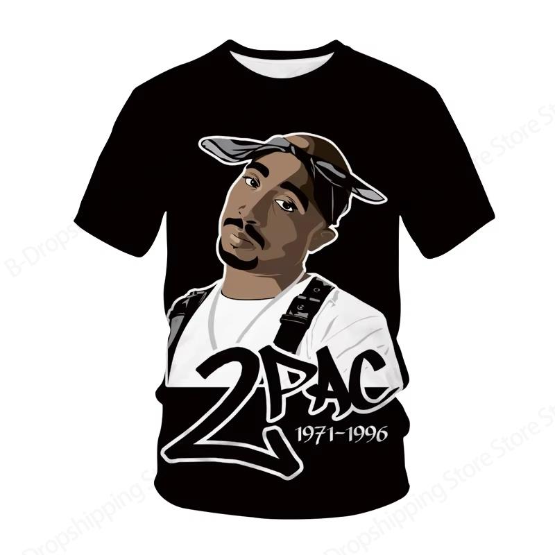 

New Men s Women s Rapper Tupac T Shirt 3d 2pac Print Tshirt Men Fashion Summer Casual Short Sleeve T-shirt Women Tops Tees Album 6XL