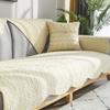All-Cotton Sofa Cushion Four Seasons Universal Non-Slip Fabric Simple Cushion Modern Sofa Cover Slipcover Backrest Cover Cotton