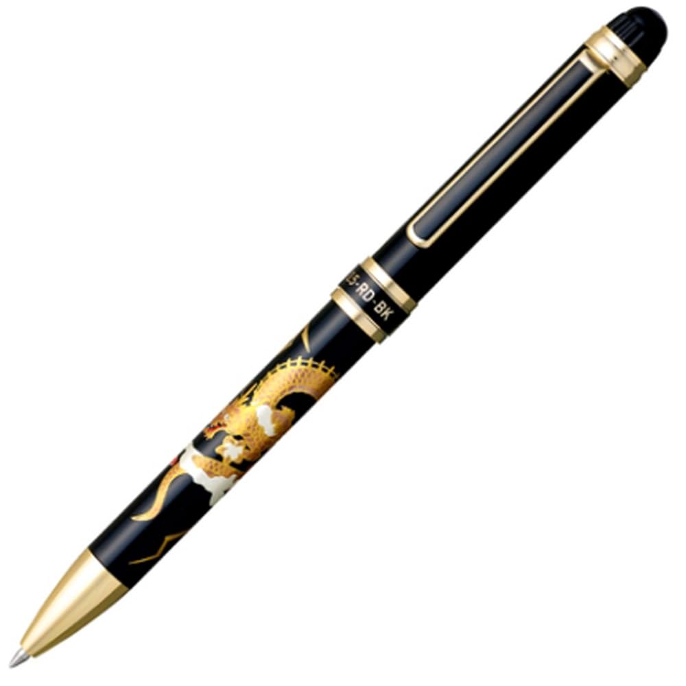 PLATINUM Platinum Fountain Writing Modern Pen Ballpoint Pen Mechanical Pencil Ryuni Pen, Multi-Function Instrument, Double-Action, Maki-e Design,