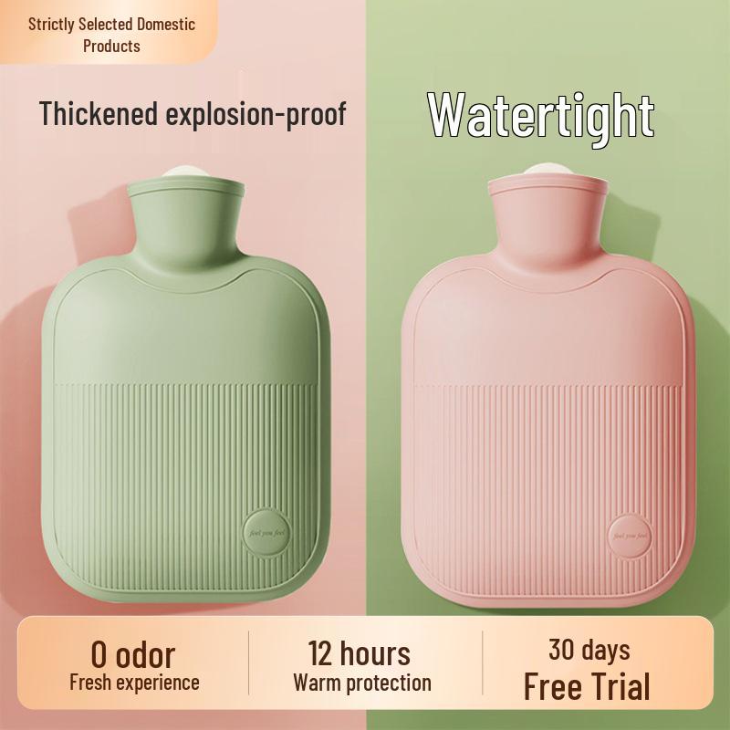 Hot Water Bottle - Large & Small Sizes for Warming, Menstrual Relief, Hand or Bed Warmer