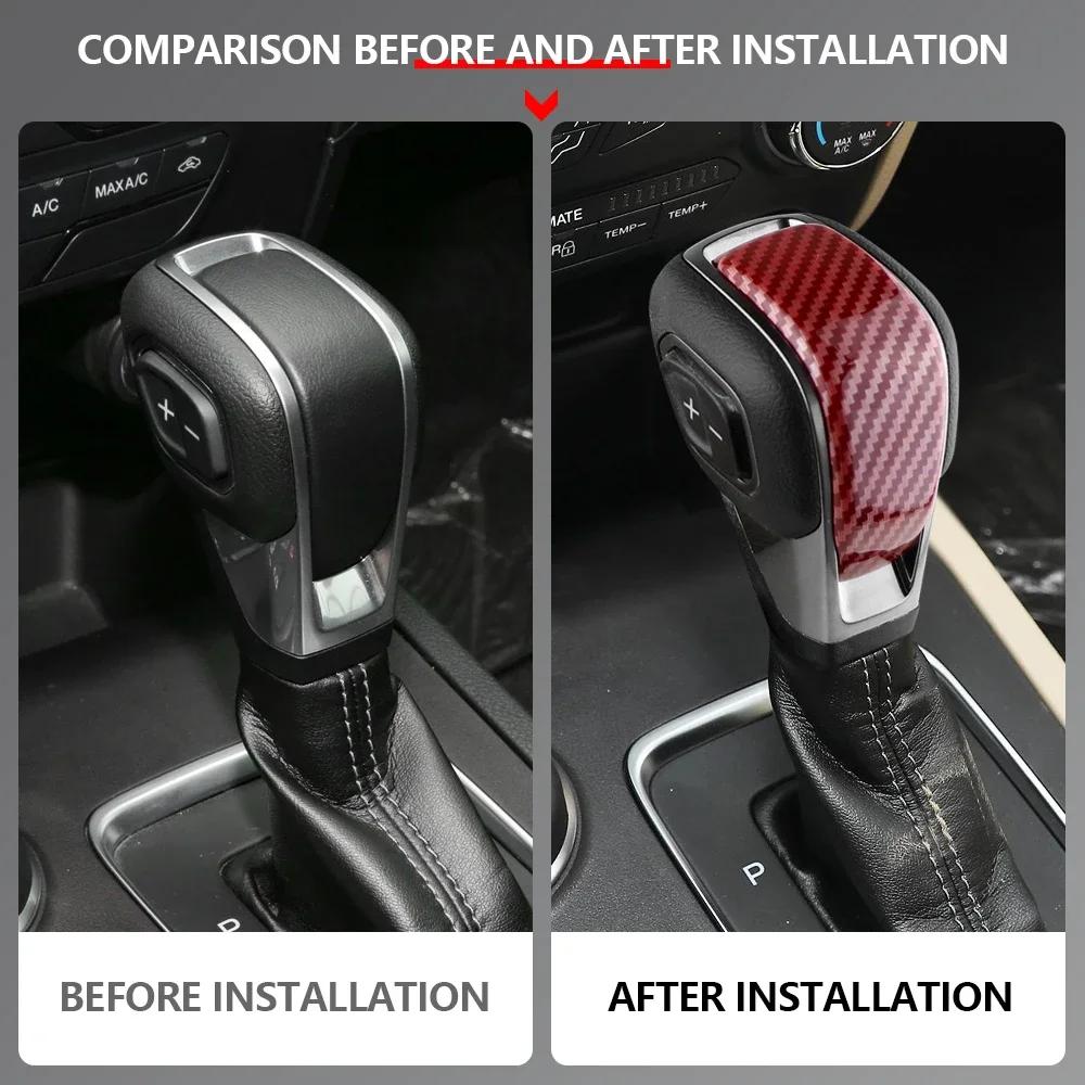 For Ford Ranger 2018-2026 Everest 2020-2026 AT Gear Shift Knob Sticker Gear Knob Cap Decoration Cover Interior Trim Accessories