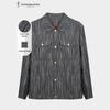 TRIES Men's Vertical Stripe Jacquard Jacket