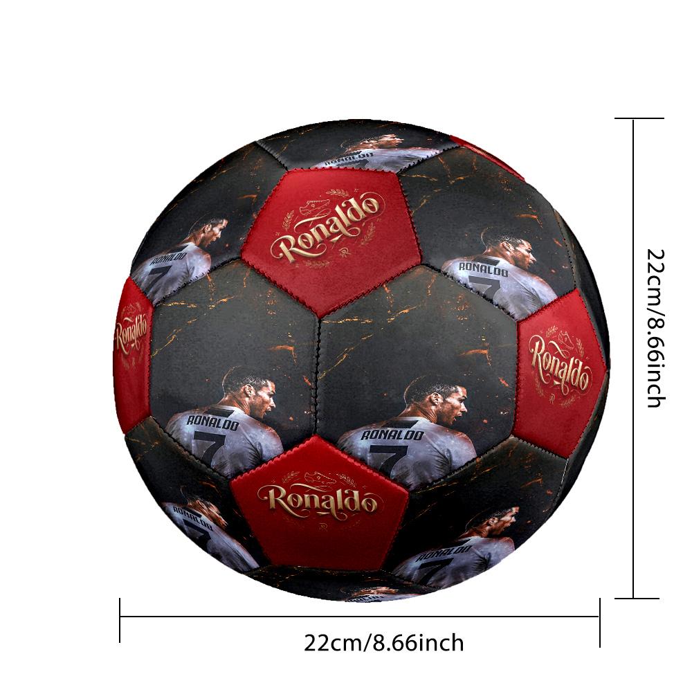 Ronaldo's Defy Gravity: Rise Above Size 5 Football Machine Sewn Indoor/Outdoor Training and Matches Surprise Collection Gift