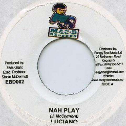 

7inch Record LUCIANO / CULTURE LION - Nah Play / Anytime Now EBD002 Mac D 2005 Jamaica Reggae, Ska & Dub