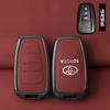 Zinc Alloy Leather Car Key Case for Toyota CHR Camry Corolla RAV4 Highlander C-HR Prius Land Cruiser Prado Keychain Accessories