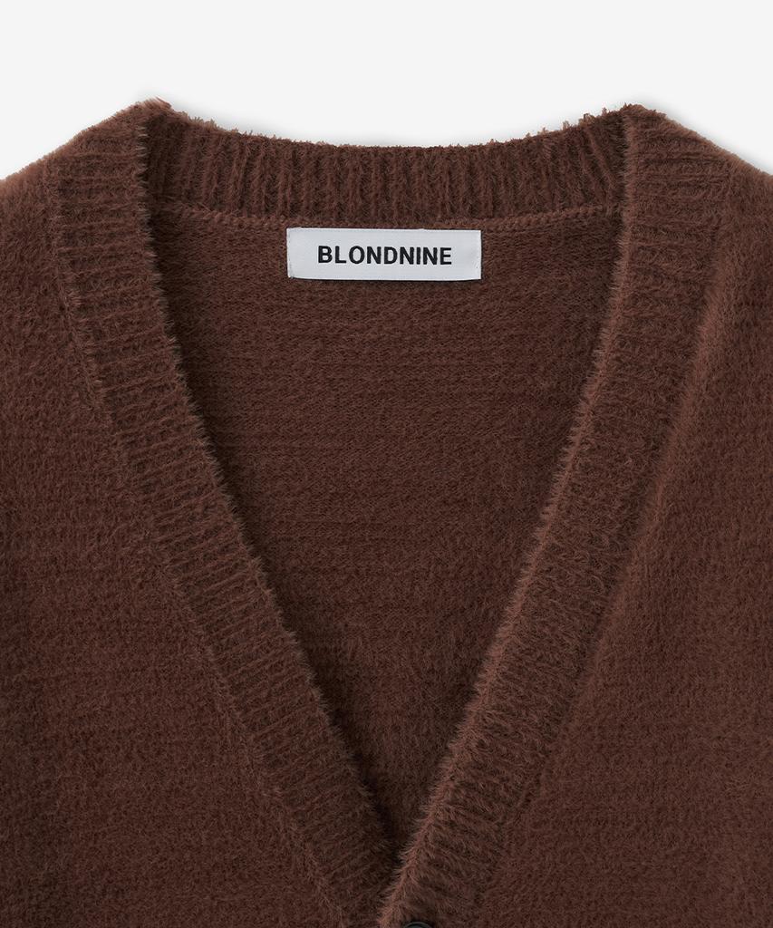 Blond9 Soft Wing Yarn Cardigan_Brown