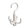 Four Claw Rotating Hook, No Punching Bag Tie Scarf Scarf Hat Hanger, 4.5kg Load-Bearing Storage Hook.