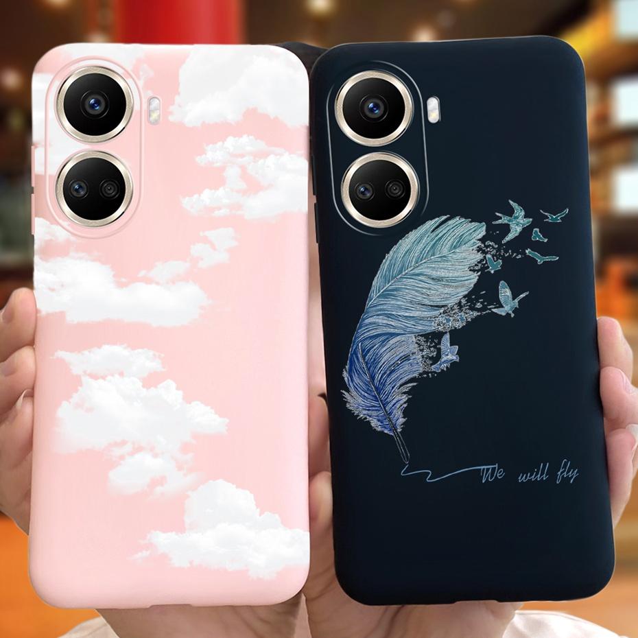 Cute Silicone Case For Huawei Nova 10 SE 2022 Fashion Girl Flower Phone Case For Huawei Nova 10 Pro Nova10 10Pro Soft Back Cover