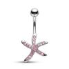Stainless Steel Pentagram Star Belly Button Rings Shiny  Navel Piercing Jewelry Sexy Belly Rings For Women Girls