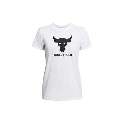 Project Rock Johnson Letter Lässiges Rundhals-T-Shirt Damen T-Shirts Weiß 1382701-100