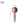 Wooden Measuring Spoon 7.5-45ML Beech Walnut Portable Long Lasting Kitchen Gadget for Restaurant Home Baking Cooking Use