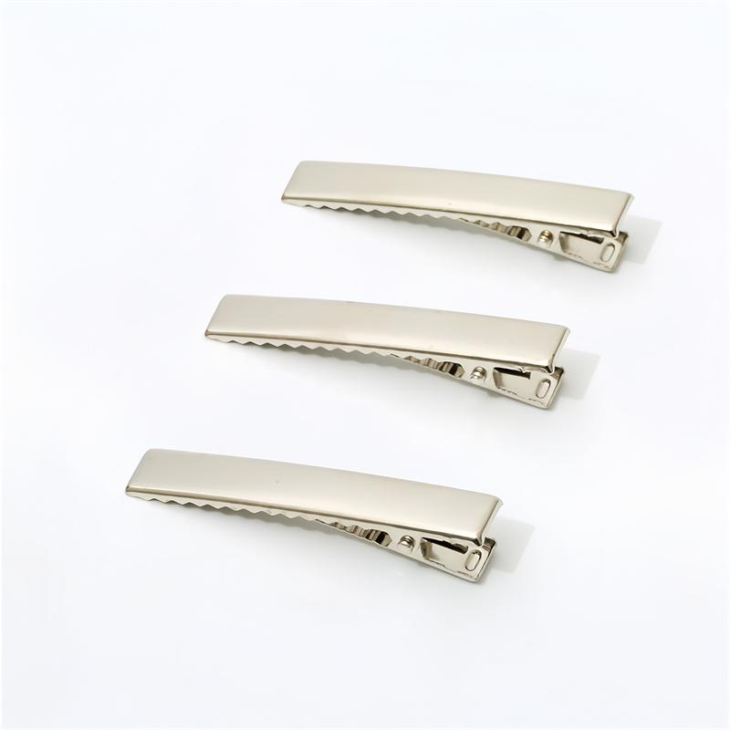 

10 шт. 20/32/40/55/65/80 мм Металлические одинарные зажимы-крокодилы для волос, аксессуары с зубцами для изготовления ювелирных изделий, DIY женские заколки для волос 32mm