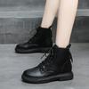 Fashion Round Toe Booties Fur Woman Short Shoes Chunky Platform Sale Comfortable and Elegant Pu High Quality Chic Ankle Boots for Women