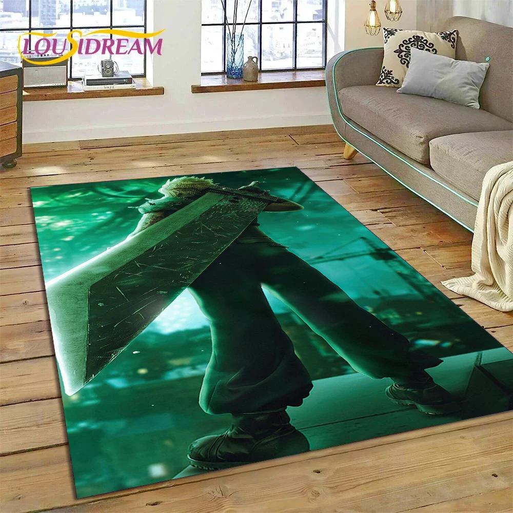 Final Fantasy Series Games Cartoon Carpet Rug for Bedroom Living Room Home Sofa Decoration,Children Game Large Decor Floor Mat