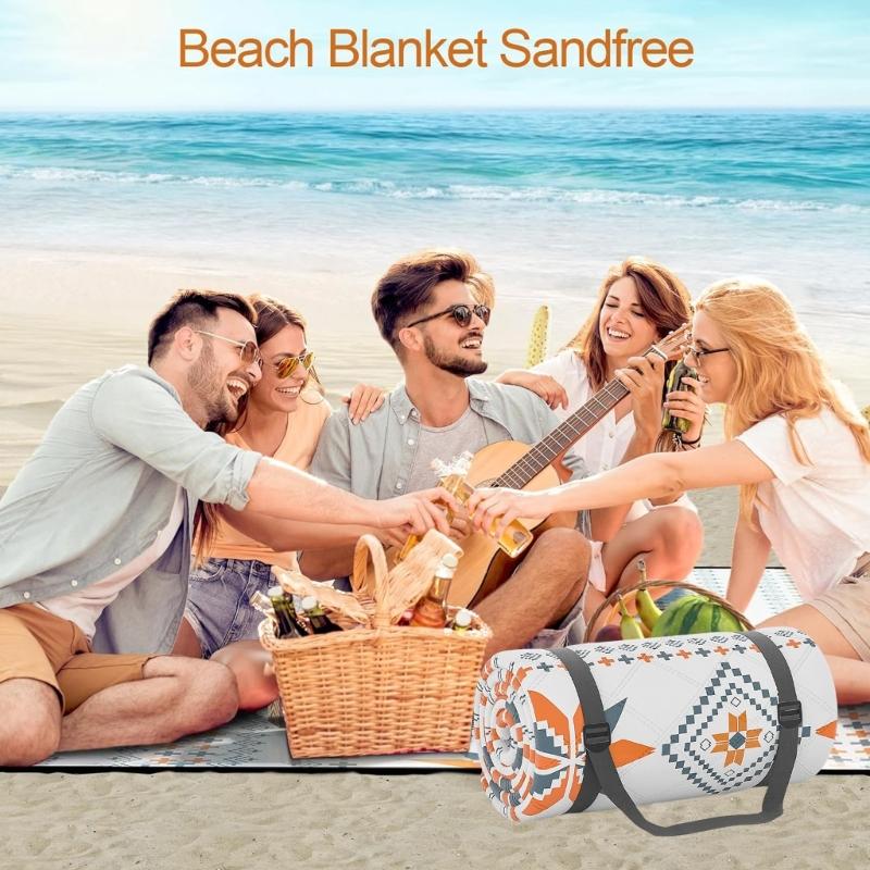 Large Outdoor Picnics Mats Nonslip Grass Resistant Durability Camping Pad for Family Gatherings