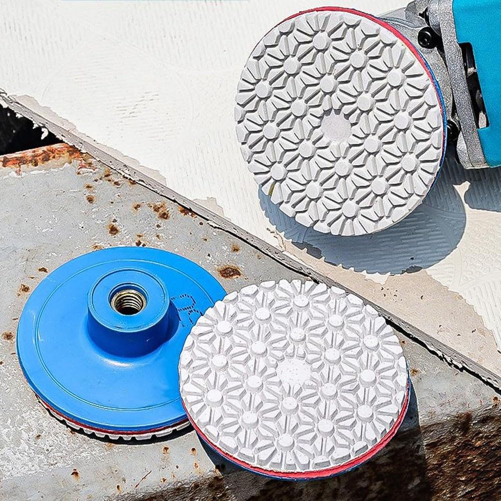 4pcs Integrated 80mm Grinding Disc for Angle Grinder with M10 Thread Hole, Designed for Heavy Duty Tile Polishing and Grinding