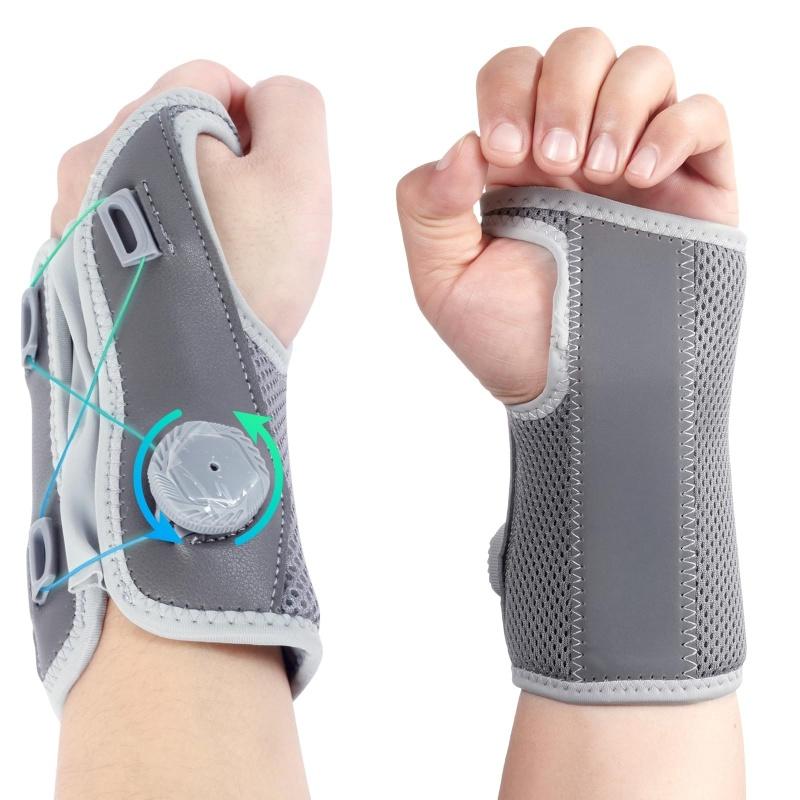 Attelle de poignet réglable pour syndrome du canal carpien, tendinite, arthrite, entorses, support nocturne, attelle de main avec molette