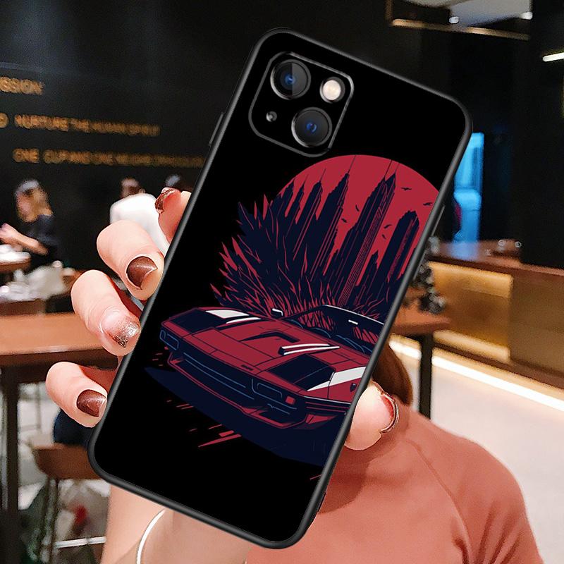 Japan JDM Sport Car Phone Case For iPhone 16 Pro Max 15 13 12 11 14 Pro Max Plus 12 13 Mini XR 16e Funda Cover