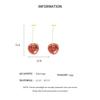 Small Fresh Red Cherry Drop Earrings Ladies Stylish Sweet Resin Fruit Dangle Earrings Delicate Everyday Party Accessories
