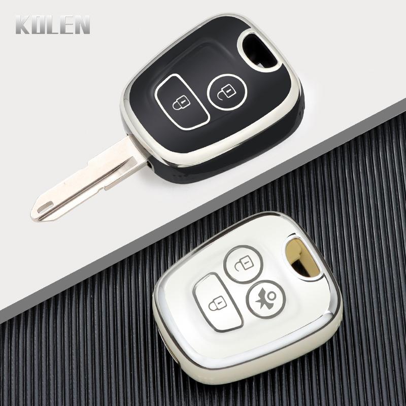 Tpu Car Key Case Cover Shell Fob For Peugeot 106 107 206 207 307 406 407 For Citron C1 C2 C3 C4 Xsara Picasso For Toyota Aygo