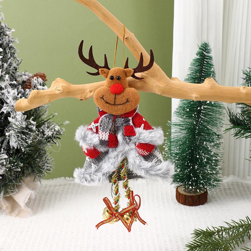 Santa Claus Fabric Doll Ornaments - Christmas Tree Decorations & Small Gift Pendants