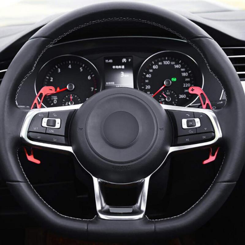 Car Steering Wheel Paddle Shift Extend Extension Shifter Aluminum Accessories For GTIs GOLF R GTD GTE R-line MK7 2014-2025