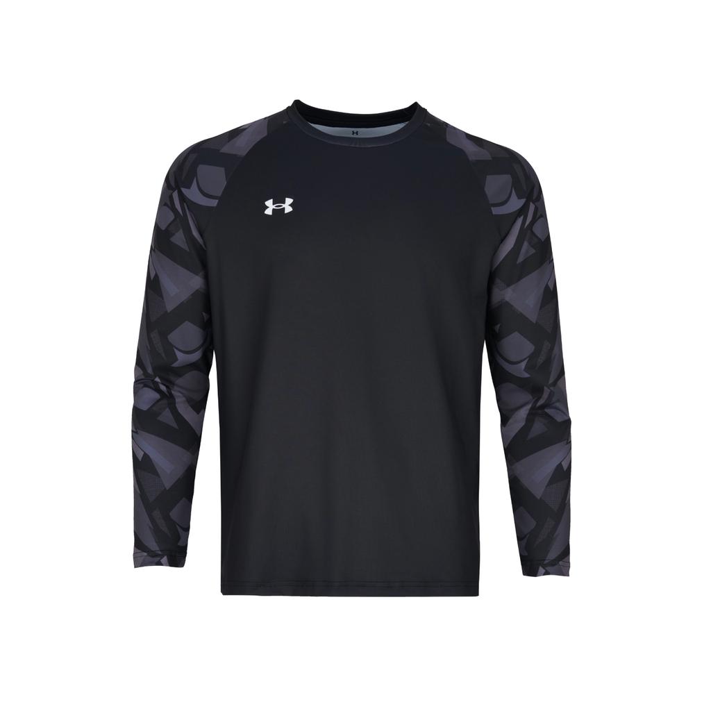 Under Armour Comfortable Breathable Casual Crew Neck Pullover Training Moisture Wicking Quick Dry Long Sleeve T-Shirt Men tops Black 25600605-001