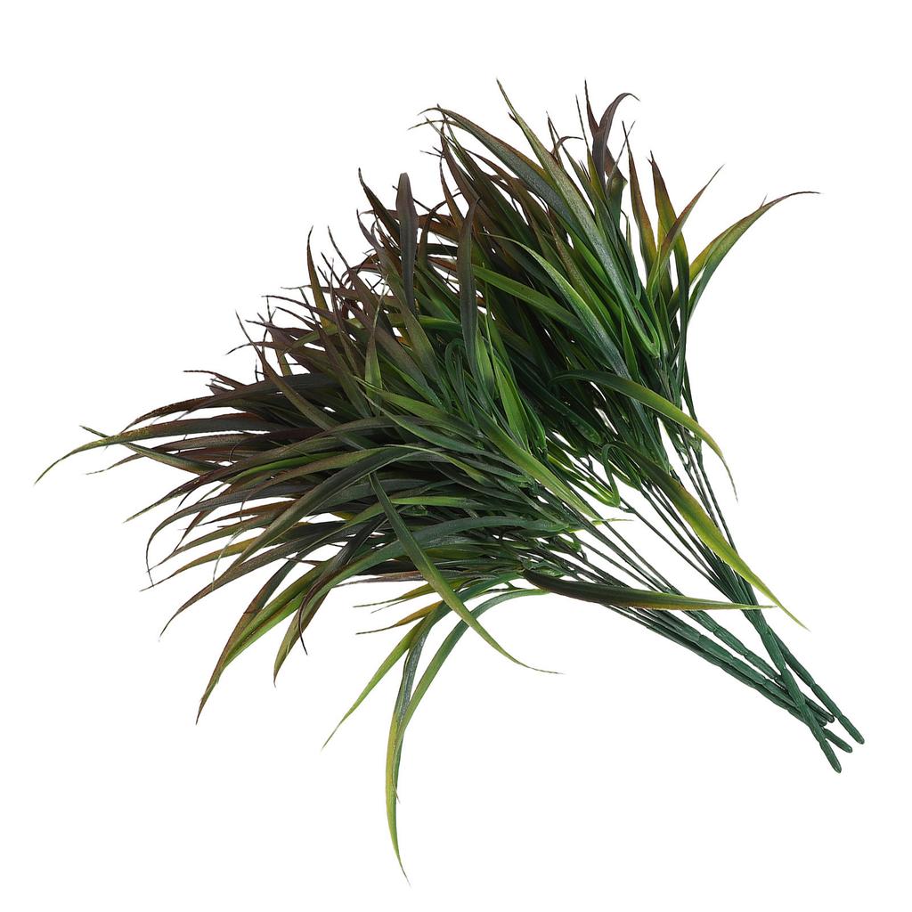 5Pcs Faux Green Grass Artificial Garden Plants Realistic Shrubs Porch Balcony Decor Landscaping Pathway