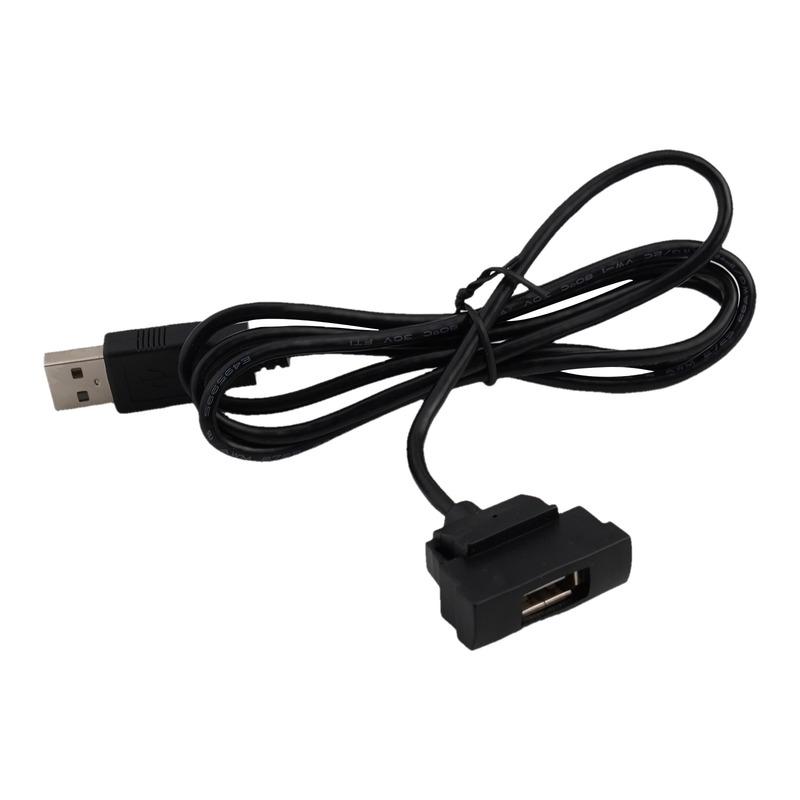 For Skoda Octavia RCD510 RNS315 Radio USB Interface Cable Adapter 150CM Black ABS Extension for Navigation System Modification