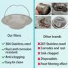 1/2/3-Piece Stainless Steel Sink Strainer With Handle 4.4" Diameter Drain Strainer Rust-Resistant Heavy Duty Sink Stopper