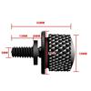 Universal Aluminium Seat Bolt Fender Screws Mount Knob Cover Cap for
