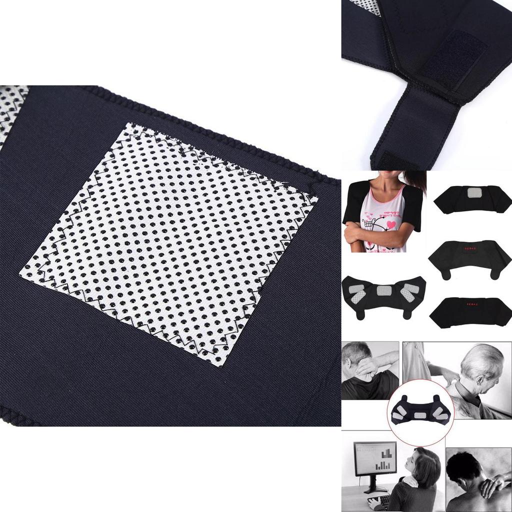 Self Therapy Heating Magnetic Tourmaline Back Support Belt Shoulder Protector